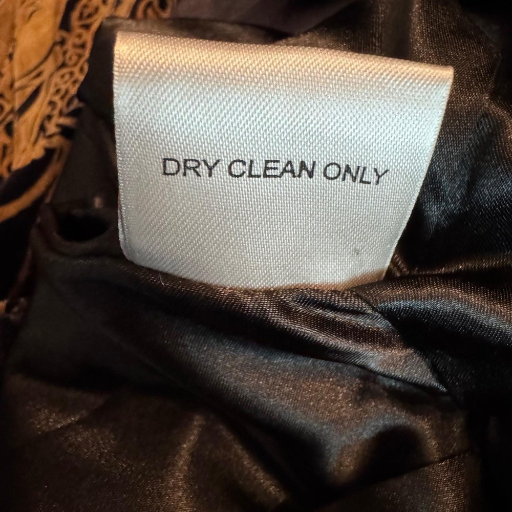 Vintage Y2k Goth Gold and Black Velour Pemlum Blazer size 8 Decorative Buttons - Picture 11 of 12
